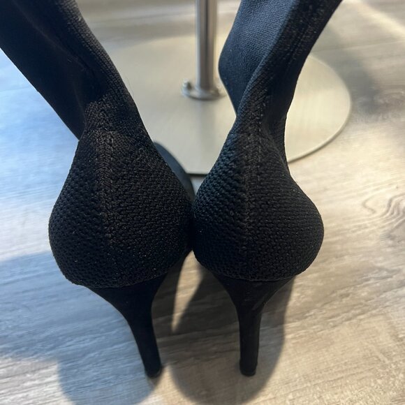 Black Sock Heels - Picture 4 of 4